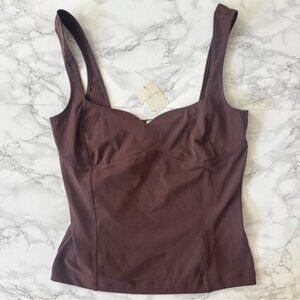 NWT Intimately Free People Somewhere Sometime Cami Brown Chicory Coffee